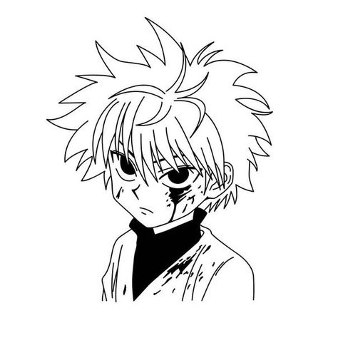 Killua Sketch, Hunter Tattoo, Attack On Titan Tattoo, Artwork Anime, Manga Tattoo, Anime Lineart, One Piece Tattoos, Desenho Tattoo, Hunter Anime