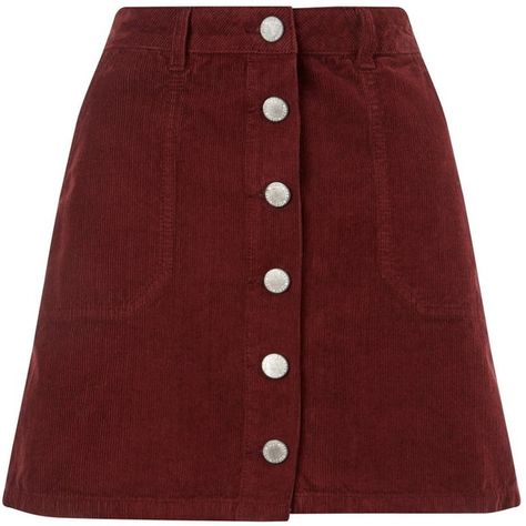 Miss Selfridge Burgundy Cord Mini Skirt ($53) ❤ liked on Polyvore featuring skirts, mini skirts, burgundy, mini skirt, burgundy skirt, red skirt, short cotton skirts and short mini skirts Cord Skirt, Red Mini Skirt, Trendy Skirts, Red Skirt, Skirt Short, A Line Mini Skirt, Line Skirt, Red Skirts, Cute Skirts