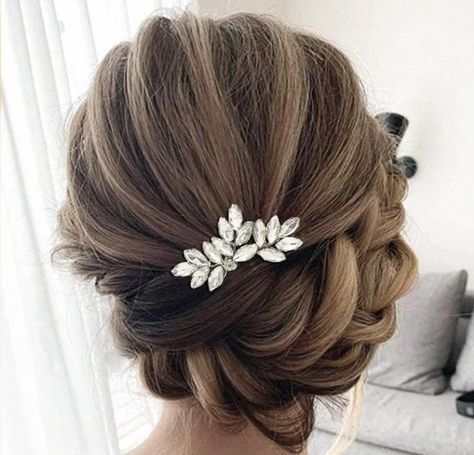 Soft Wedding Hair, Evening Hair, Hair Accessories For Brides, Silver Wedding Hair, Bride Wedding Hair, Bride Hair Piece, Soft Wedding, Silver Hair Accessories, Accessories For Brides