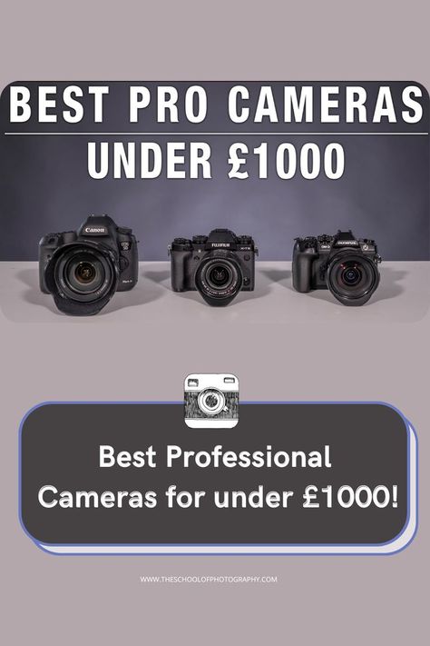 Best Professional Cameras for under £1000! 📸 Can you get a professional camera and lens for under £1000 ($1200 approx)? Yes you can my photography friends, and I’m going to tell you how in this video. I’ve got 3 of the best cameras you can get here: all with their own unique qualities. I’m going to talk through them, give you the pros and cons of each, then tell you what type of photographers I think each one will suit at the end. Click the link to read the full blog. #bestprocameras Best Professional Camera, Professional Cameras, Photography Friends, Best Cameras, Professional Camera, Pro Camera, Photography Courses, Learning Photography, Best Camera