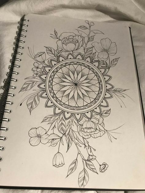 Flowers Mandala Tattoo, Mandala Arm Tattoo, Tato Mandala, Dotwork Tattoo Mandala, Minimalist Tattoo Meaning, Mandala Flower Tattoos, Flowers Mandala, Octopus Tattoos, Tattoos Mandala