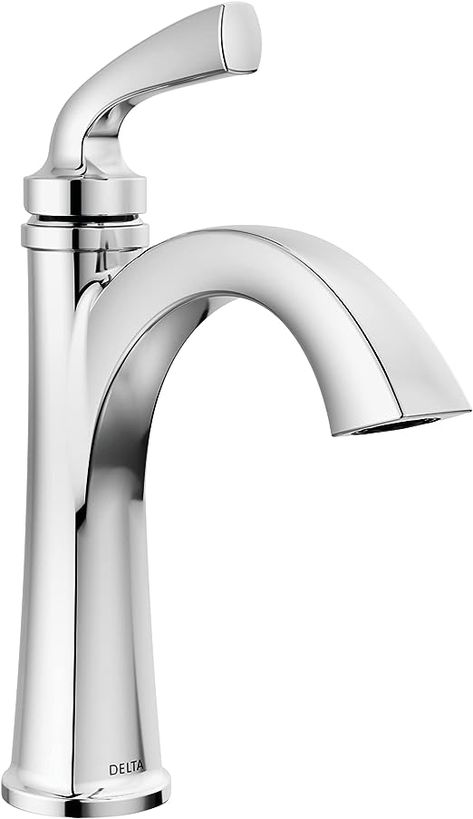 Delta Faucet Geist Single Hole Bathroom Faucet, Chrome Bathroom Faucets for Sink 1 Hole, Bathroom Sink Faucet, Faucet for Bathroom Sink, Drain Assembly Included, Chrome 15864LF - Amazon.com Matte Black Bathroom Faucet, Bathroom Faucets Chrome, Bathroom Sink Drain, Push Pop, Single Handle Bathroom Faucet, Push Pops, Chrome Faucet, Chrome Bathroom, Single Hole Bathroom Faucet