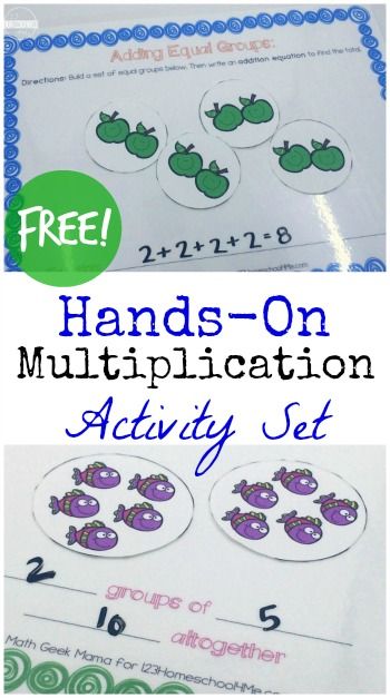 Hands on Introduction to Multiplication Activity - this is such a great way to teach kids about multiplication with hands on math activity (first grade, grade 1, 1st grade, 2nd grade, 3rd grade, homeschool, math activity) Introduction To Multiplication, 3rd Grade Homeschool, Multiplication Printables, Multiplication Activity, Multiplication Activities, Teaching Multiplication, Math Geek, Math Multiplication, Second Grade Math