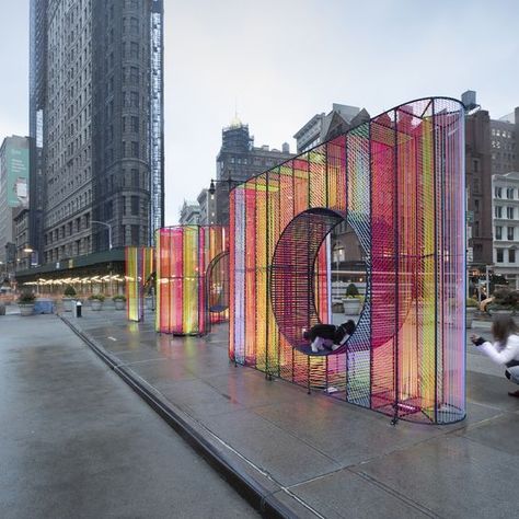 Colored Glass Architecture, Public Installation, Installation Architecture, Urban Furniture, Artistic Installation, Street Furniture, Environmental Design, Art Installation, Booth Design