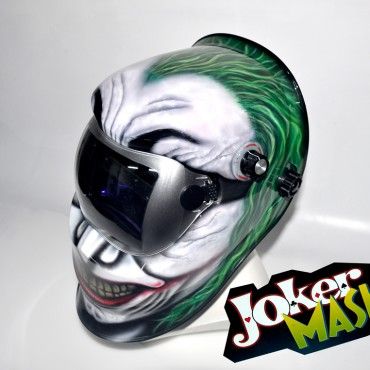 Máscara de soldador Joker (Welding helmet Joker) Pipeline Welding, Welding Table Diy, Welding Hoods, Welding Design, Welding Gear, Auto Darkening Welding Helmet, Welding Shop, Welding Jobs, Welding Cart