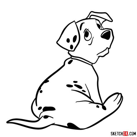 How to draw Rolly from 101 Dalmatians Dalmatian Puppy Drawing, 101 Dalmatians Coloring Pages, 101 Dalmations Drawing, 101 Dalmations Tattoo, Disney Dogs Drawing, 101 Dalmatians Tattoo, Dalmatian Drawing, 101 Dalmatians Characters, Disney Drawing Tutorial