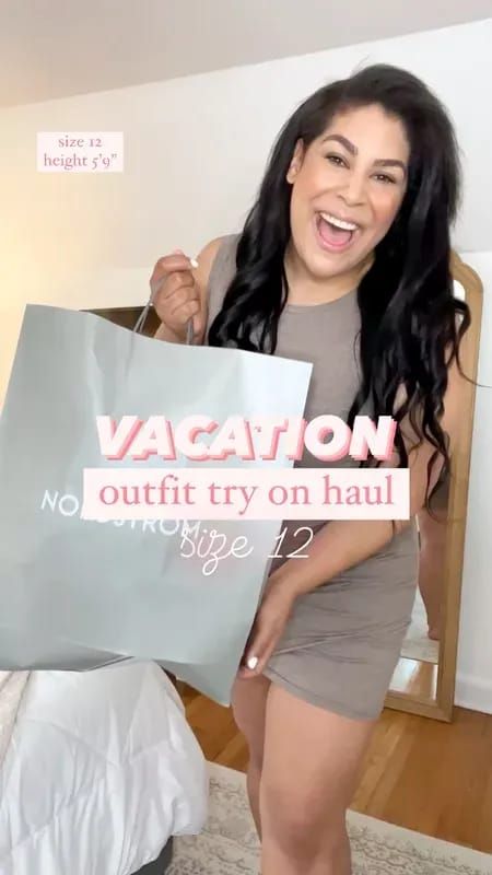 Vacation summer outfit inspo try on haul from nordstrom! Follow for more 2022 summer outfits and mid size style inspiration for women. Mid Size Vacation Outfits, Mid Size Beach Outfit, Vacation Outfits Midsize, Mid Size Style, Curvy Outfits Summer, Midsize Women, Casual Outfit Ideas For Women, Summer Casual Outfit, Nordstrom Women