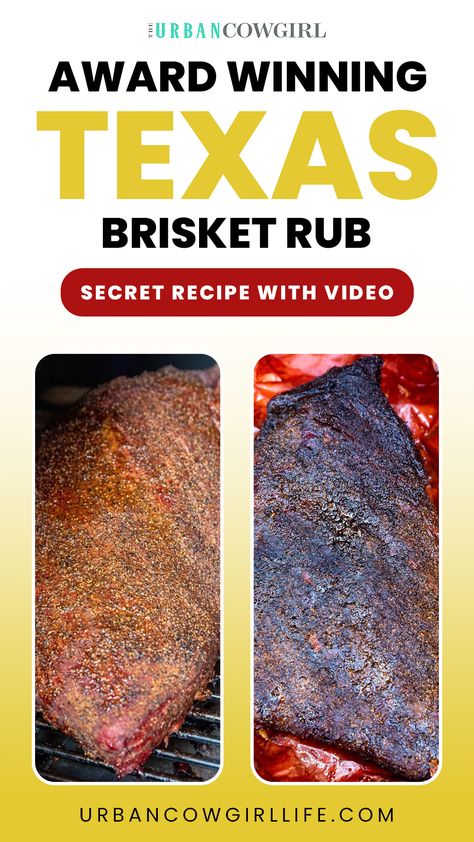 Simple Brisket Rub, Homemade Brisket Rub, Texas Brisket Rub Recipes, Brisket Rubs For Smoker, Rub For Brisket, Best Brisket Rub, Brisket Dry Rub, Brisket Rub Recipe, Texas Style Brisket