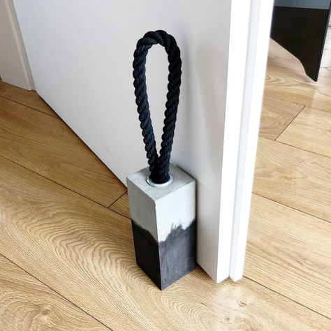 Excited to share the latest addition to my #etsy shop: Concrete door stopper | concrete decor | heavy door stop | gifts for home | modern decor | minimalist gift idea | black & white decor Concrete Doorstop Diy, Concrete Home Accessories, Modern Door Stopper, Concrete Door Stop, Concrete Door, Monochrome Home Decor, Concrete Bookends, Monochromatic Decor, Decoration Beton