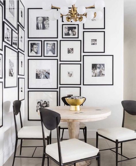 Our 10 Most Popular Instagram Posts of 2019 (Plus My Unexpected Feelings) - Emily Henderson #homedesign #designtrends #style Small Dining Room Decor, Dining Roo, Family Photo Wall, The Golden Girls, White Pictures, Design Blogs, Style Deco, Dining Nook, Small Dining