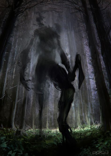 ArtStation - Forest demon, Jakub Javora Fantasy Demon, 다크 판타지, Dark Soul, Afraid Of The Dark, Fantasy Aesthetic, Dark Forest, Sci Fi Fantasy, Fantasy Landscape, Fantasy World