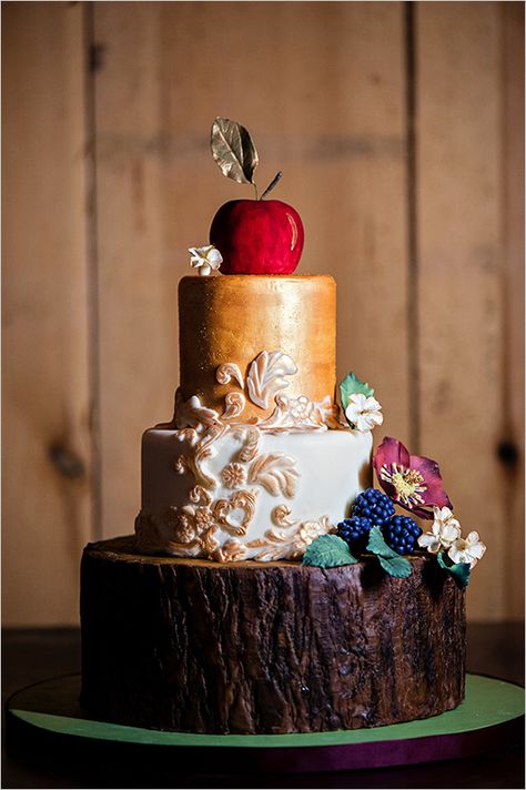 Snow White Wedding Theme, Just Be Honest, Wood Wedding Cakes, Snow White Wedding, Woods Wedding, Wedding Cake Prices, Snow White Birthday, Floral Wedding Cakes, Cake Pricing