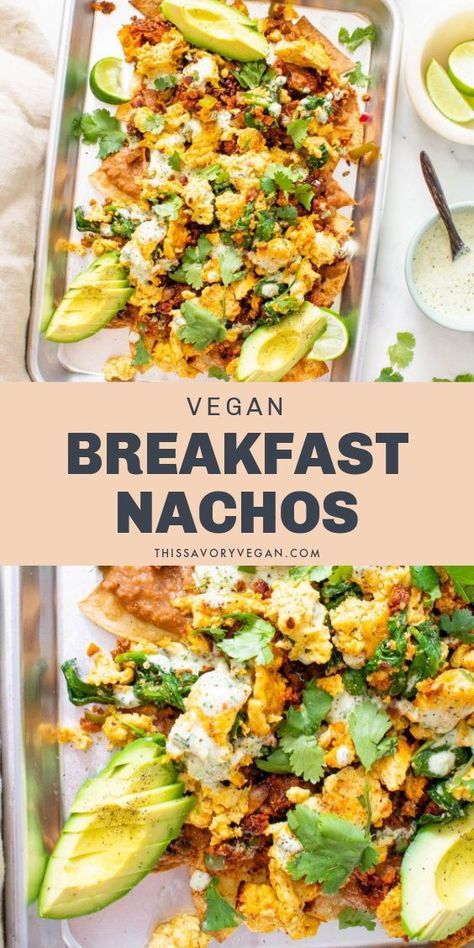 Salsa Potatoes, Vegan Brunch Party, Roots Recipes, Vegan Nacho Cheese, Vegan Fajitas, Chilaquiles Recipe, Breakfast Nachos, Easy Vegan Soup, Vegan Breakfasts