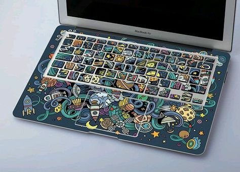 Cute Macbook, Macbook Pro Tips, Mac Stickers, Macbook Pro Skin, Wallpaper Whatsapp, Desktop Wallpaper Macbook, Macbook Keyboard, Cute Face Masks, Keyboard Stickers