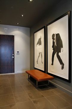 Contemporary Entryway Ideas, Entry Art, Stylish Entryway, Entrance Lighting, Contemporary Entryway, Entryway Design, Chelsea Gray, Interior Elements, Entry Wall