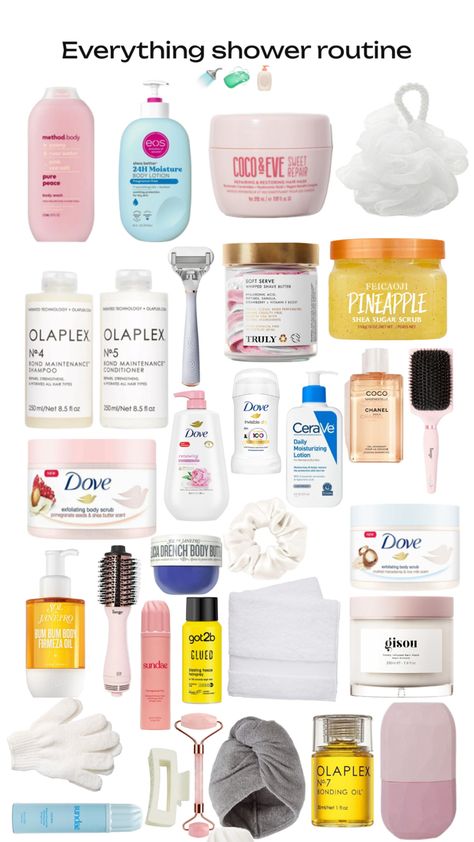 My Wishlist for an everything shower Everything Shower Routine, Shower Tips, Best Hair Care Products, Body Hygiene, Beauty Routine Tips, Shower Skin Care, Body Hacks, Skin Care Items, Bath And Body Care