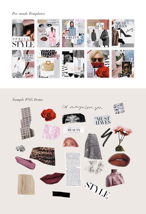 Fashion Collage Creator Kit Collage#Kit#Fashion #affiliate Collage Food, Collage Creator, Social Media Mockup, Collage Outfits, Wallpaper Maker, Magazine Collage, Outfit Collage, Collage Kit, Collage Vintage