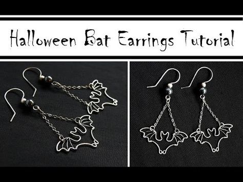 Bat Wire Wrap, Halloween Wire Wrapped Jewelry, Halloween Diy Jewelry, Wire Bat, Bracelets Halloween, Halloween Jewelry Diy, Flying Bat, Spider Pendant, Black Craft