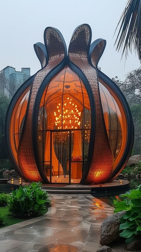 Biophilic Furniture, Mushroom Building, Biomorphic Architecture, Floating Pavilion, Biomorphic Design, Unusual Architecture, Iranian Culture, Architect Jobs, Crazy Houses