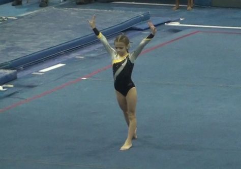 Level 7 Gymnastics Floor Routine. First meet of the year. Emily Gittemeier Floor Routine Gymnastics, Gymnastics Floor Routine, Gymnastics Meet, Gymnastics Routines, Gymnastics Floor, First Meet, Level 7, Age 10, Division