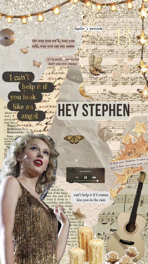 hey stephen, i know looks can be deceiving but i know i saw a light in you🫶🌟 #taylorswift #fearless #fearlesstaylorsversion #fearlesstv #music #taylornation #heystephen #heystephentaylorswift Hey Stephen Taylor Swift, Hey Stephen, Looks Can Be Deceiving, B Wallpaper, Taylor Swift Art, $b Wallpaper, I Cant Help It, Taylors Version, Taylor Swift Album