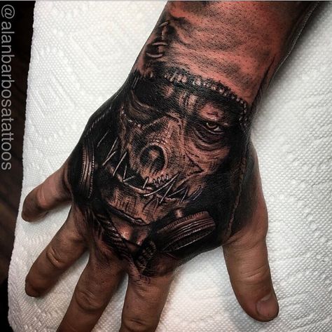 Hand And Wrist Tattoos For Guys, Dark Hand Tattoos For Men, Scary Hand Tattoos, Viking Hand Tattoos For Guys, Hand Tattoos Cover Up, Evil Hand Tattoo, Hand Tattoos Dark, Creepy Hand Tattoos, Cover Up Hand Tattoos