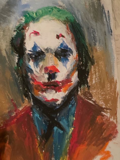 Pastel Clown, Art Oil Pastel, Joker Clown, Joker Art, Oil Pastel Art, Oil Pastel Drawings, Pastel Drawing, Pastel Art, Art Oil