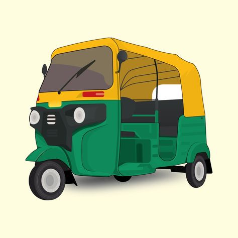 Bangladeshi Auto Rickshaw(CNG) :: Behance Rickshaw Photobooth, Auto Rickshaw Illustration, Auto Rickshaw, Procreate Ideas, New Images Hd, Nursery Activities, Graphic Design Illustration Adobe Illustrator, Illustration Adobe Illustrator, Cartoon Pics