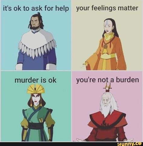 Found on iFunny Avatar Meme, Kyoshi Warrior, Avatar Studios, Avatar Kyoshi, Atla Memes, Avatar The Last Airbender Funny, Avatar Funny, Avatar Series, Korra Avatar