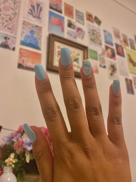 Cottage Core Nails, Cottagecore Background, Cottagecore Nails, Daisy Acrylic Nails, Princesscore Aesthetic, Uñas Aesthetic, Core French, Aesthetic Nails, Insta Ideas