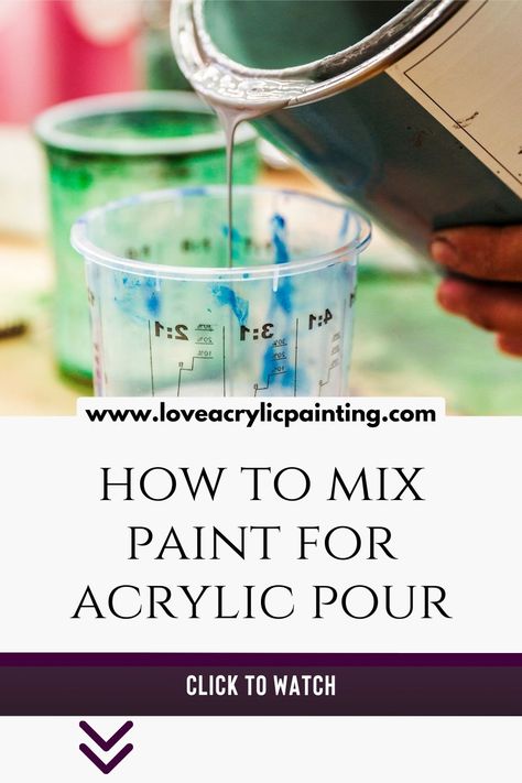 Discover the art of acrylic pour painting with ease! Learn how to make your own acrylic pour paint and master the ideal Floetrol to paint ratio for mesmerizing results. Whether you're into easy acrylic pour painting ideas on canvas or exploring acrylic pour painting mixed media, find your perfect acrylic pour mixture today. Click to read now! How To Do An Acrylic Pour, Acrylic Painting Pouring Ideas, Easy Acrylic Pour Painting Ideas, Acrylic Pouring Art Ideas, Acrylic Pour Painting Ideas, Pour Painting Ideas, Love Acrylic Painting, Pour Painting Techniques, Mix Paint