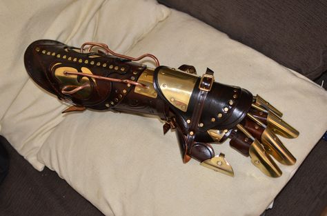 Robotic Arm Steampunk, Steampunk Mechanical Arm, Steampunk Prosthetic Arm, Steampunk Bracer, Steampunk Gauntlet, Armor Gloves, Steampunk Arm, Steampunk Hand, Steampunk Armor