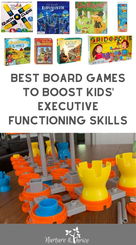 Attention Games, Games For Family Game Night, Hidden Picture Games, Best Board Games, Executive Function, Executive Functioning Skills, Games For Family, Cooperative Games, Fun Board Games