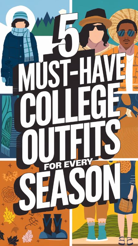 "Elevate your campus style with our top 5 must-have college outfits for every season! From cozy fall layers to cool summer styles, discover how to mix and match essentials that keep you looking chic and feeling comfy all year round. Click to unlock your ultimate college wardrobe!" Gifts For College Students, College Wardrobe, Campus Style, College Girl, How To Mix, Fall Layers, Stylish Sweaters, Oversized Scarf, Summer Styles