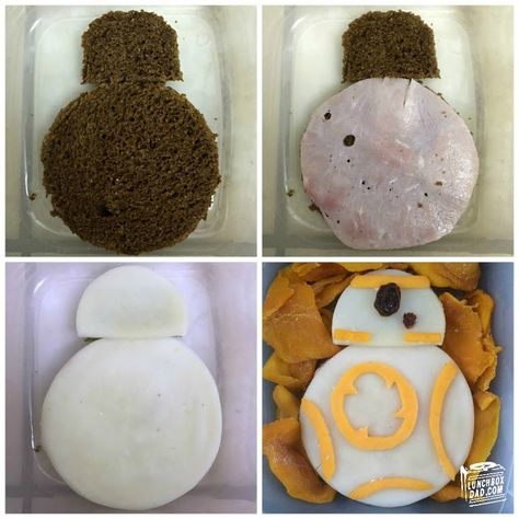 Star Wars Lunch, Star Wars Themed Food, Star Wars Food, Fun Lunch, Star Wars The Force Awakens, Bb 8, The Force Awakens, Kids Lunchbox, Bento Lunch