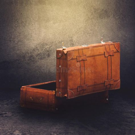 Vintage Leather Retro Luggage Suitcase Open. Vintage Leather Luggage Suitcase Op #Sponsored , #Affiliate, #ad, #Leather, #Open, #Op, #Retro Trip Room, Concrete Room, Retro Luggage, Luggage Suitcase, Leather Luggage, Side View, Vintage Leather, Vintage Photos, Stock Images