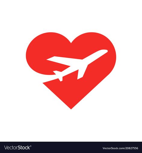 Play Airlines, Heart Vector Illustration, Red Airplane, Airplane Illustration, Safe Trip, Wedding Invitation Vector, Save The Date Video, Safe Flight, Heart Vector