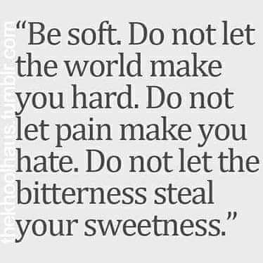 Its very hard to be soft in this tough world of ours............ Just keep being your sweet self and ignore the spoilers. Massive and fluffy hugs from me to you Cruel World, A Quote, Daily Quotes, The Words, Great Quotes, Cool Words, Words Quotes, Wise Words, Favorite Quotes