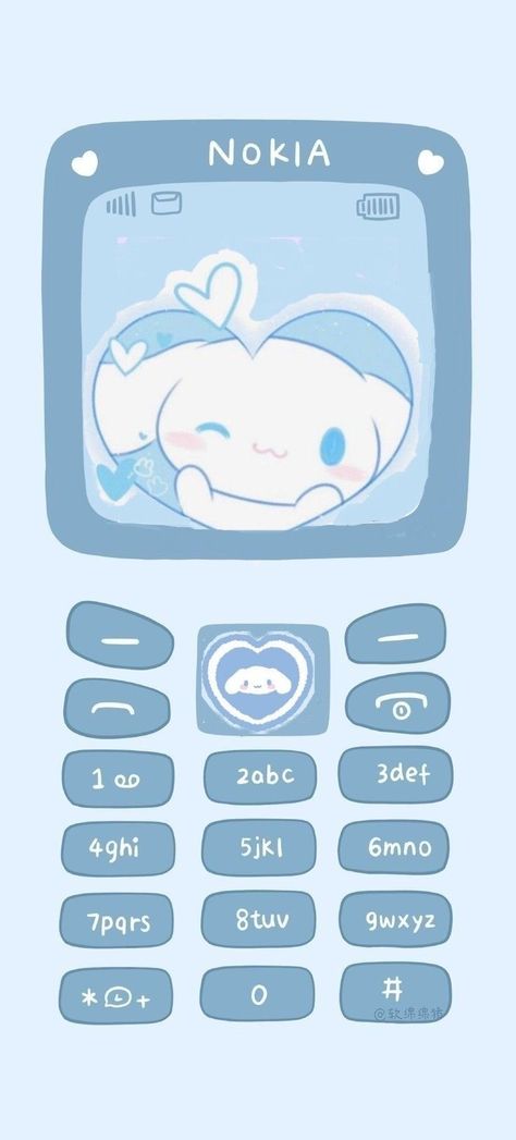 Kawaii Wallpaper Lockscreen, Hello Kitty Printables, Jelly Wallpaper, Walpaper Hello Kitty, Cute Sanrio, Fairy Wallpaper, Cute Blue Wallpaper, Hello Kitty Characters, Blue Wallpaper Iphone