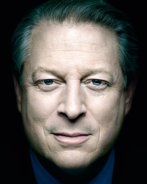 Al Gore by Platon  "I shoot with a Hasselblad, and if I am standing over somebody it is intimidating for them. So I have learned to sit down on the floor and chat to people, and that gets people leaning forward; they stop feeling insecure and feel they are more in control. When they are more confident the magic starts to come out. And that lower angle also gives an interesting point of view." #photowisdom #platon Al Gore, Stop Feeling, Celebrity Photographers, Powerful Images, Feeling Insecure, Documentary Photographers, Time Magazine, Reese Witherspoon, Portrait Inspiration