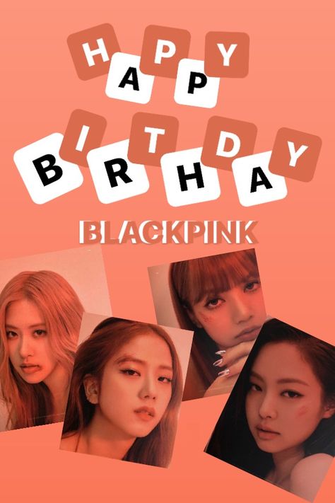 BLACKPINK happy birthday Black Pink Happy Birthday, Blackpink Happy, Happy Birthday Black, Pink Happy Birthday, Birthday Wallpaper, New Jeans Style, Cute Couple Wallpaper, Couple Wallpaper, K Dramas