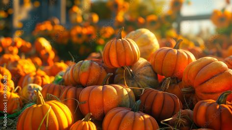 Pile of Pumpkins in a Farm During Harvest Season Stock-Foto | Adobe Stock Harvest Season, Adobe Stock, Pumpkins