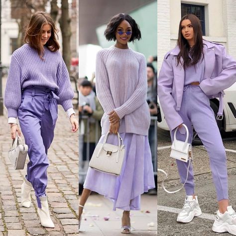 Alexa.M on Instagram: “1-3? Choose your favorite look💜 . . . #lavender #lavenderoutfit #pants #boots #dress #oversize #bag #details #trendy #juliannawilde…” Lavender Pants Outfit, Lavender Outfit, Lavender Pants, Pants Boots, Fall Winter Trends, Lit Outfits, Boots Dress, Purple Outfits, Purple Lilac