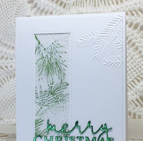 Stamping with Klass: Double Stamped Vellum for Christmas Acetate Christmas Cards, Christmas Cards With Vellum, Vellum Christmas Cards Ideas, Stampin Up Christmas Classics 2023, Vellum Christmas Cards, Vellum Cards Ideas, Framed Cards, Hummingbird Cards, Embossed Christmas Cards