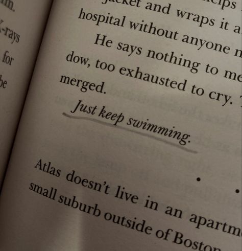 It Starts With Us Tattoo, Just Keep Swimming Aesthetic, Keep Swimming It Ends With Us, You Can Stop Swimming Now Lily, Just Keep Swimming It Ends With Us, Lily Bloom Tattoo, It Ends With Us Tattoo Ideas, Just Keep Swimming Wallpaper, Just Keep Swimming Quote