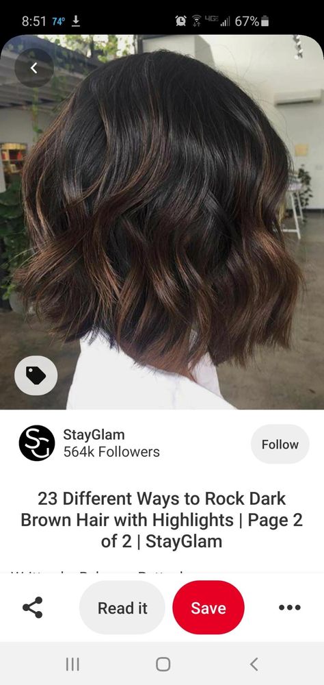 Dark Brown Textured Bob, Short Hair Burnett, Choppy Brunette Bob, Dimensional Brunette Bob, Short Burnett Hair, Dark Hair Bobs, Brown Balayage Bob, Dark Brown Bob, Dark Balayage