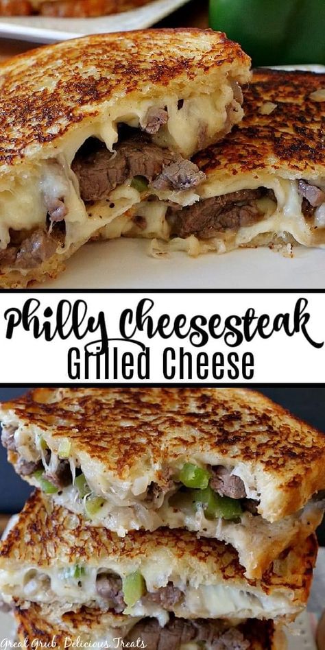 Steak Grilled Cheese, Steak Grilled, Easy Sandwich, Cottage Food, Philly Steak, Best Sandwich Recipes, Grill Cheese Sandwich Recipes, Cheese Steak Sandwich, Grilled Cheese Sandwiches