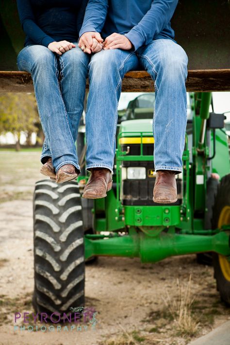 Country Boy Meets country girl... Only with a red tractor! Country Couples, Red Tractor, Farms Living, Boy Meets, Country Boys, Stylish Wedding, Wedding Pics, Two People, Engagement Pictures