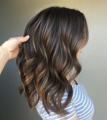 Bayalage Brunette, Grey Balayage, Natural Balayage, Ombre Highlights, Brunette Balayage, Caramel Highlights, Brown Highlights, Balayage Brunette, Kelly Wearstler