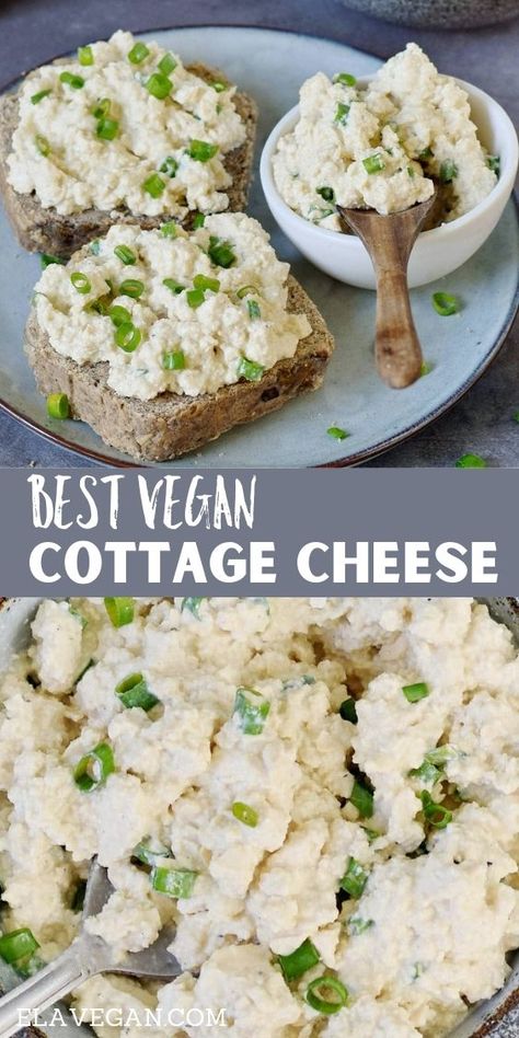 Vegan Cottage Cheese, Cheese Substitute, Vegan Spread, Diet Diary, Vegan Cheese Recipes, Baking Powder Uses, Dairy Free Cheese, Ninja Foodi, Vegan Condiments